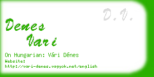 denes vari business card